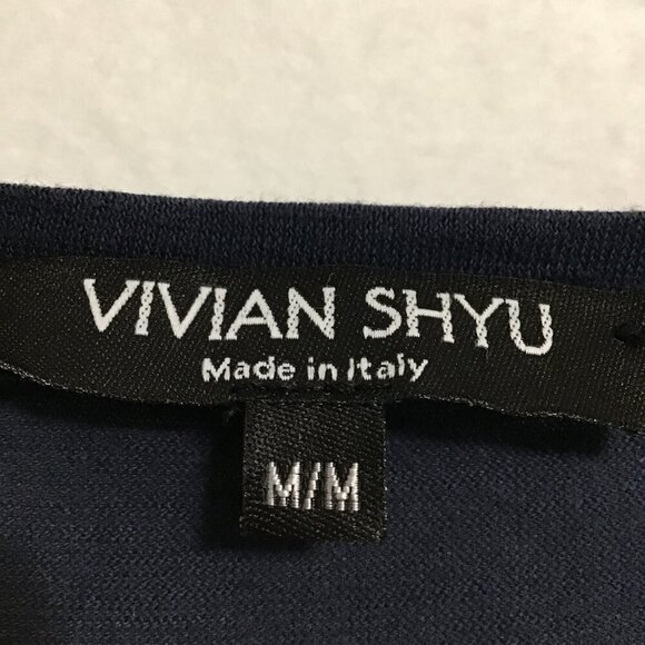 Vivian Shyu Linen Blend Dress with Lace Trim at Hem Size M - Picture 8 of 14